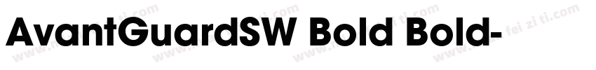 AvantGuardSW Bold Bold字体转换